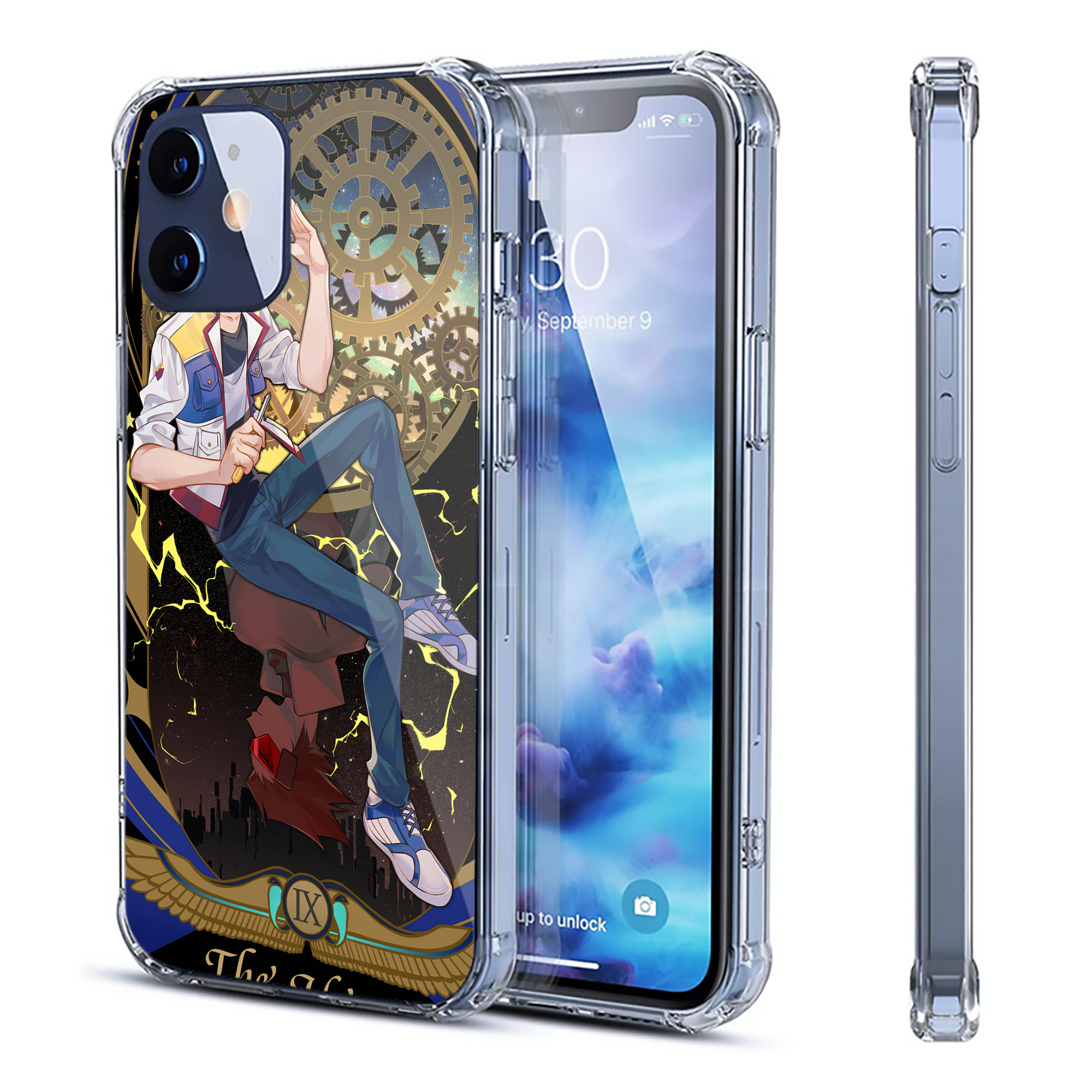 （画像用） 遊☆戯☆王 Yu-Gi-Oh! 【iPhone 12シリーズ対応】透明スマホケース（クリアソフトケース）